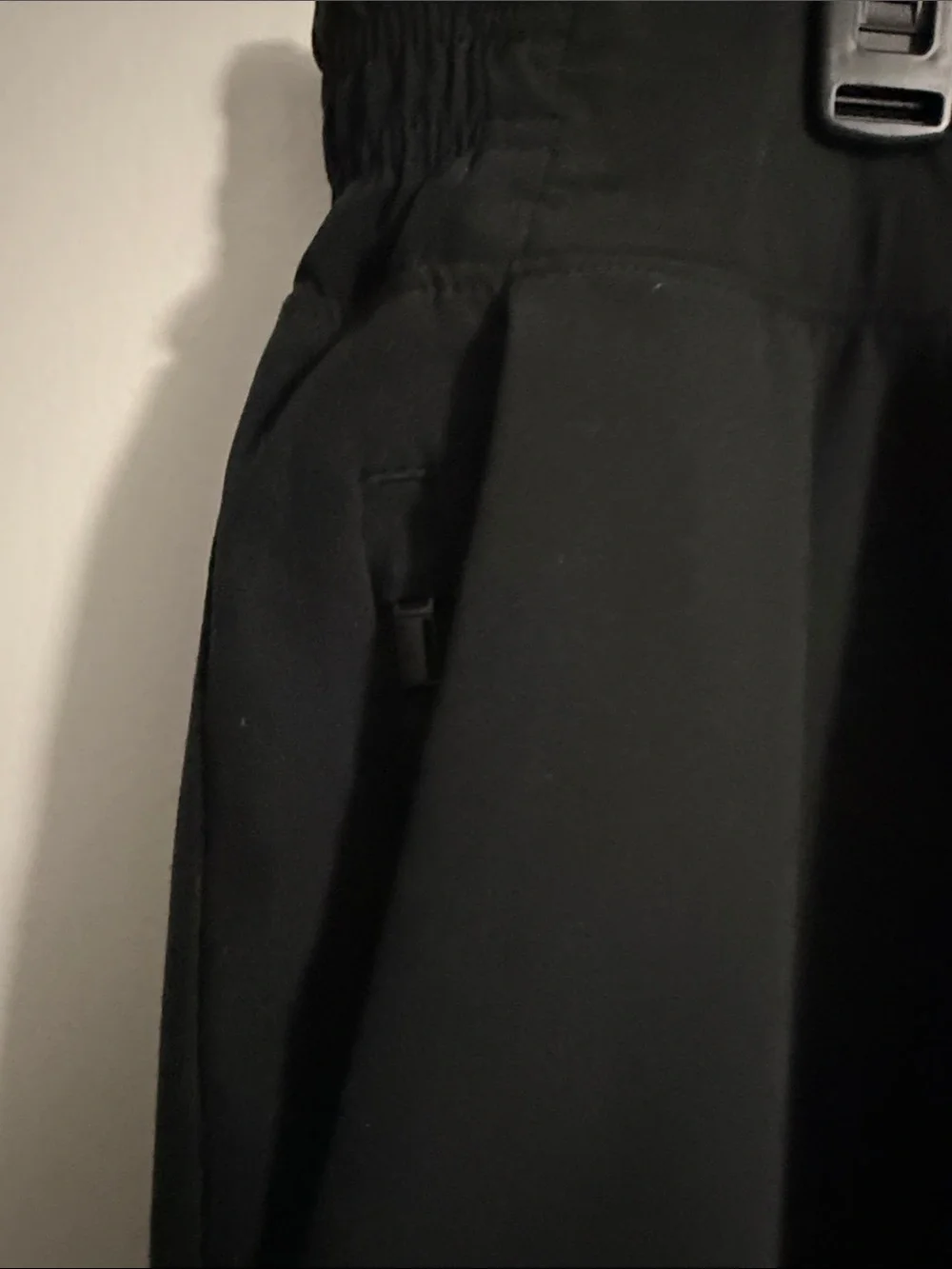 ATHLETA Brooklyn Wide Leg Crop Pant Black sz 18 LIKE NEW Ins 23”ElasticBackWaist - Picture 5 of 10